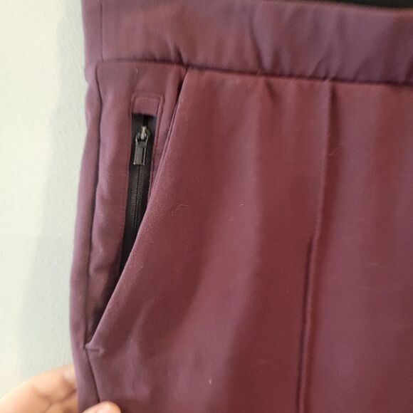 ATHLETA Burgundy Venice Pintuck Pants Size Small - Picture 3 of 10